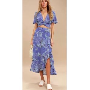 Views Floral Two-Piece Maxi Dress